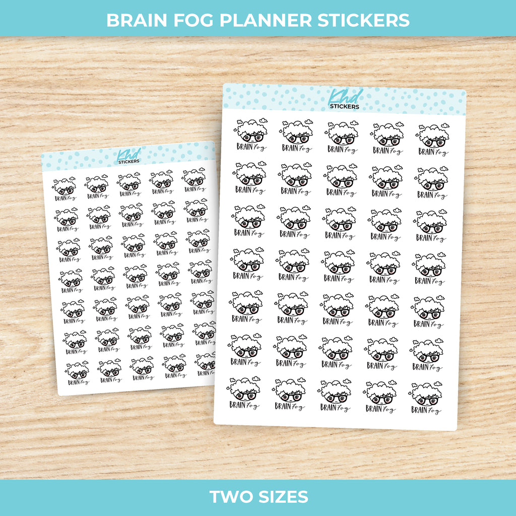 Brain Fog Stickers Small