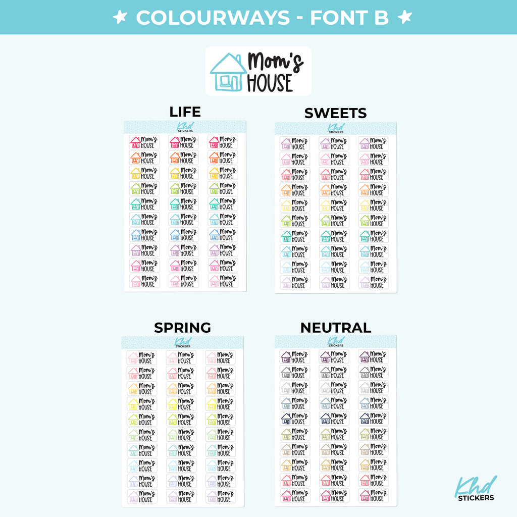 Mom's House Planner Stickers Small