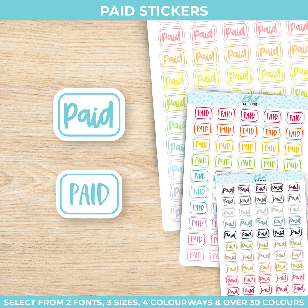 Paid Stickers Small