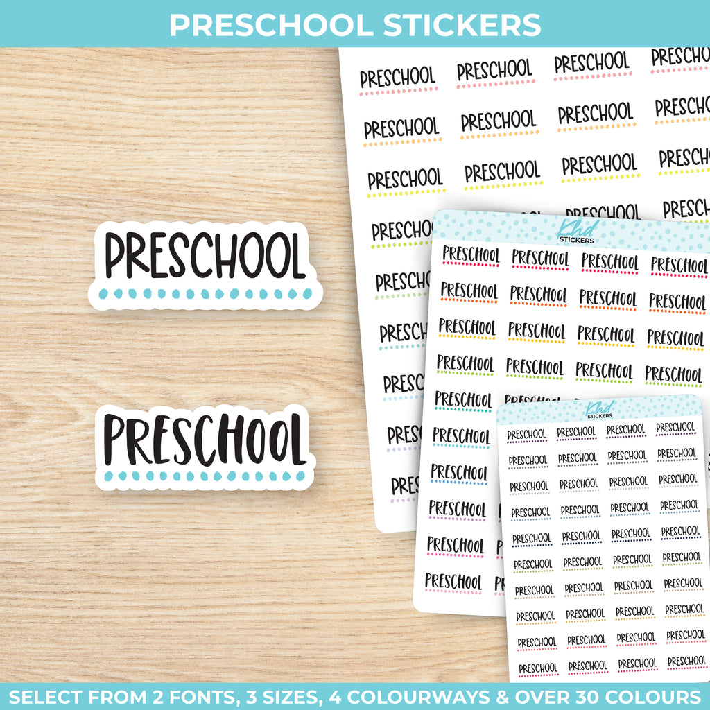 Preschool Stickers Small