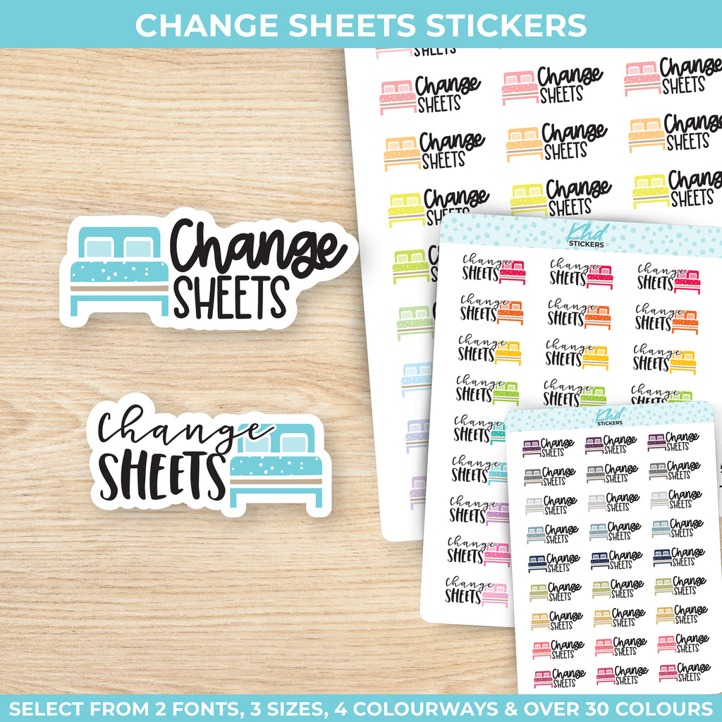 Change Sheets Stickers Small