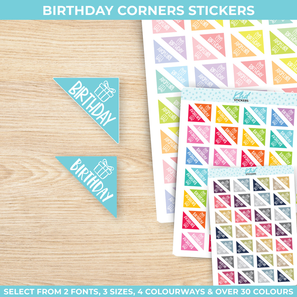 Birthday Reminder Stickers Small