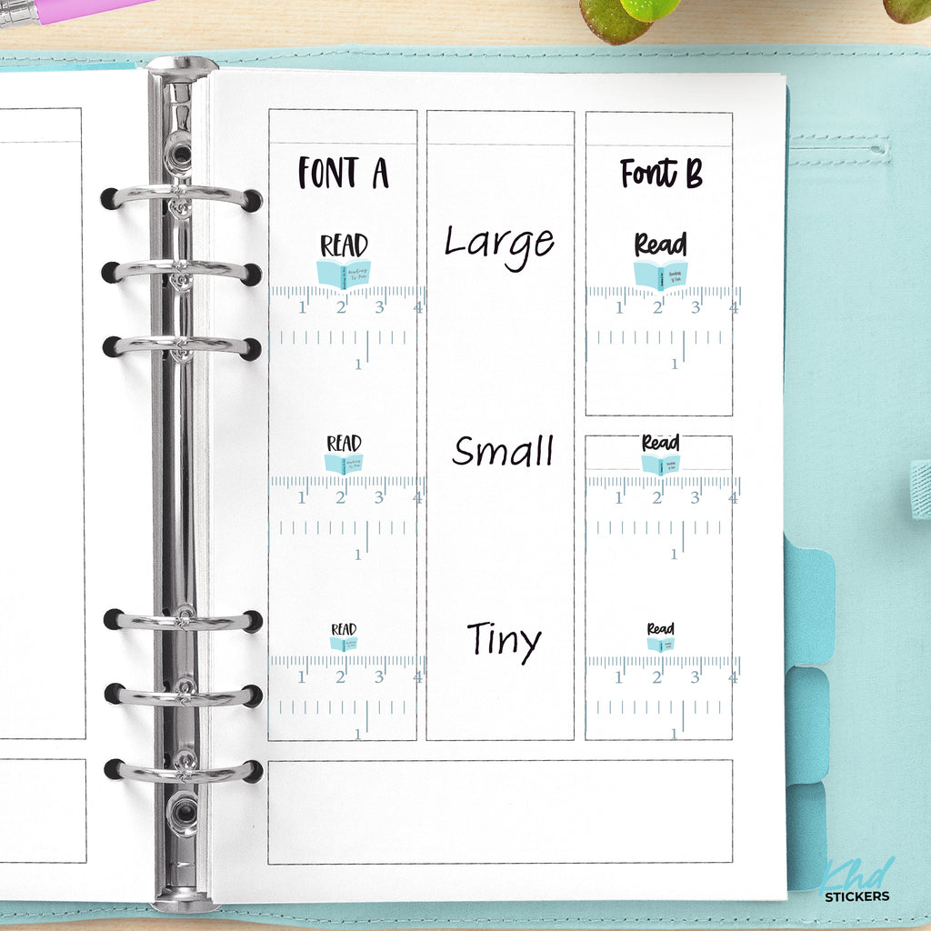 Read Planner Stickers Small