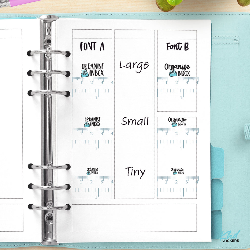 Organise Inbox Planner Stickers Small