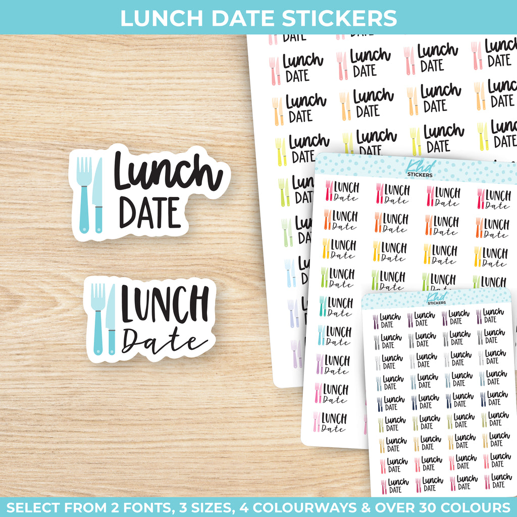 Lunch Date Stickers Small