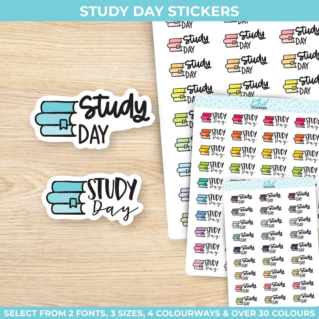 Study Day Planner Stickers Small