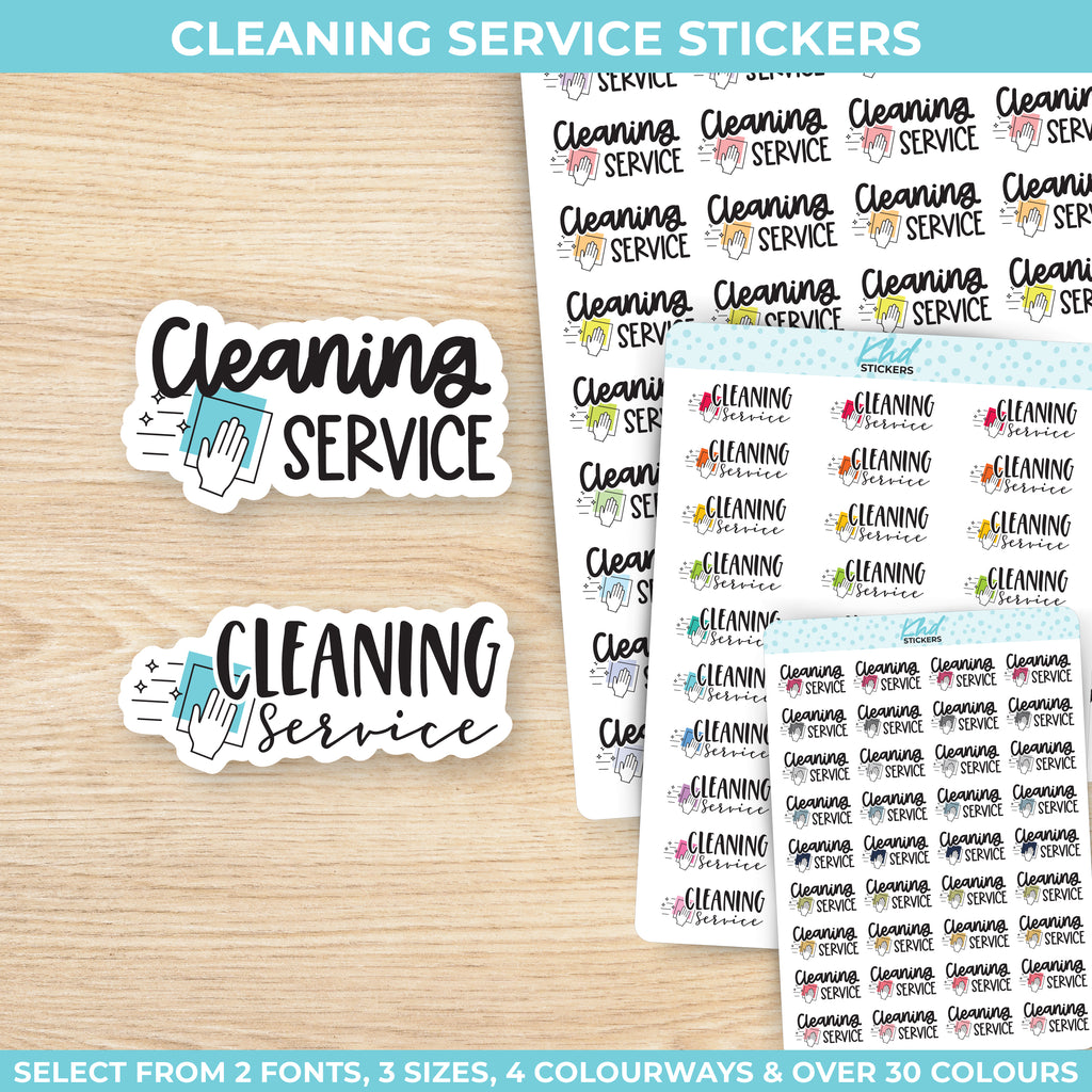 Cleaning Service Stickers Small