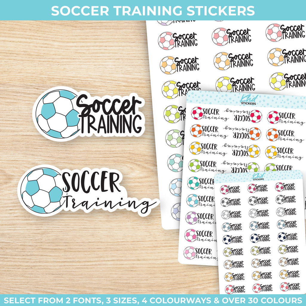 Soccer training Stickers Small