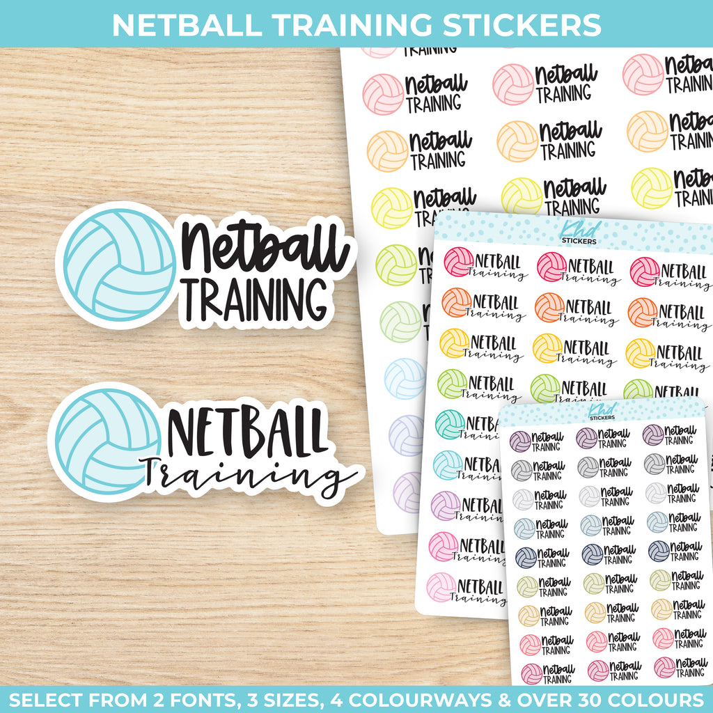 Netball training Stickers Small