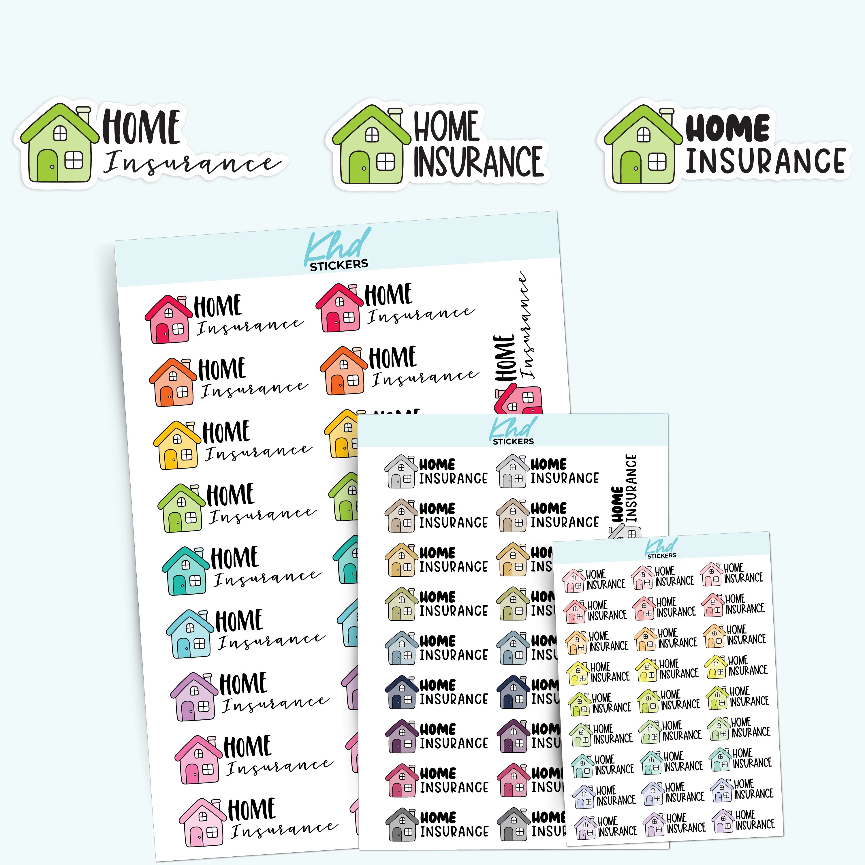 Hand Insurence Sticker Home Insurance Stickers – KHDStickers