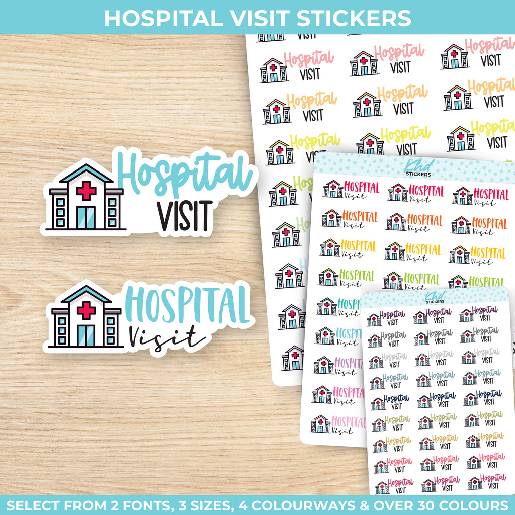 Hospital Visit Planner Stickers Small