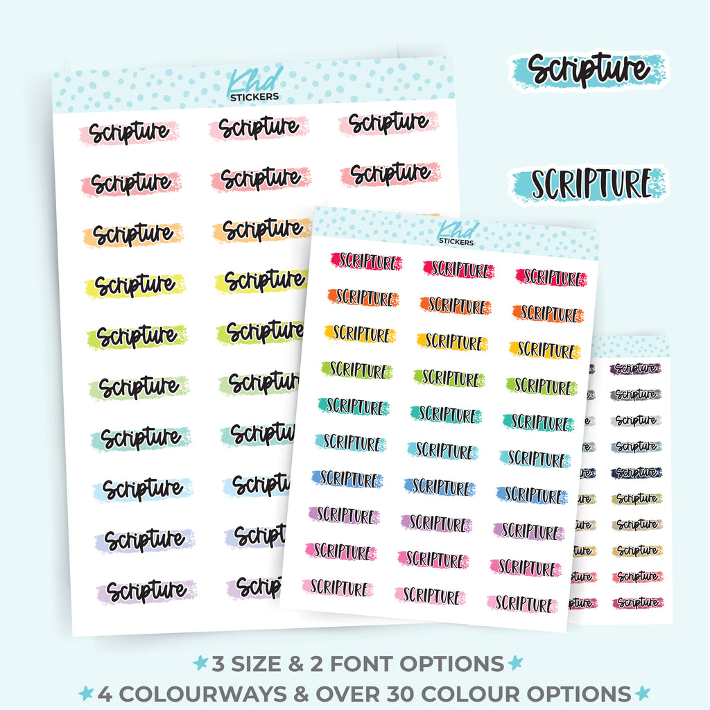 Scripture Planner Stickers Small