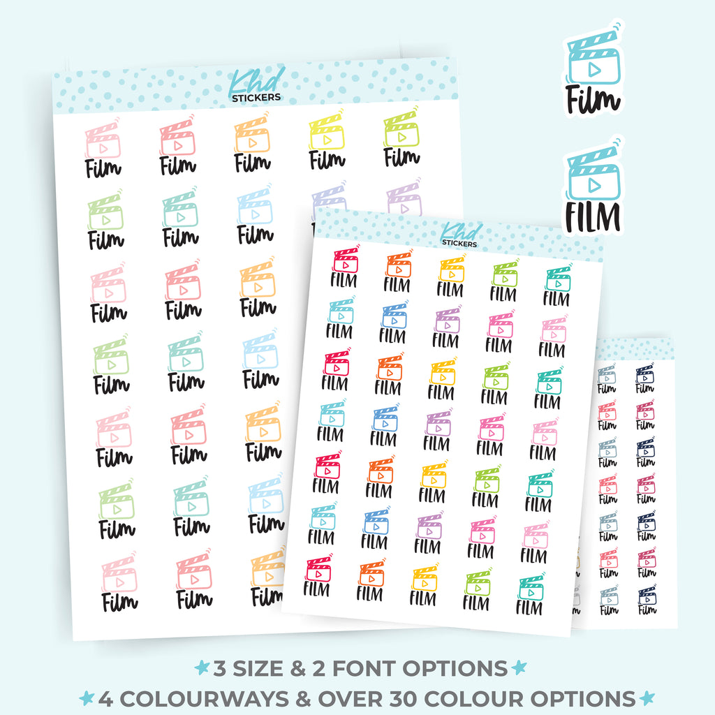 Film Planner Stickers Small