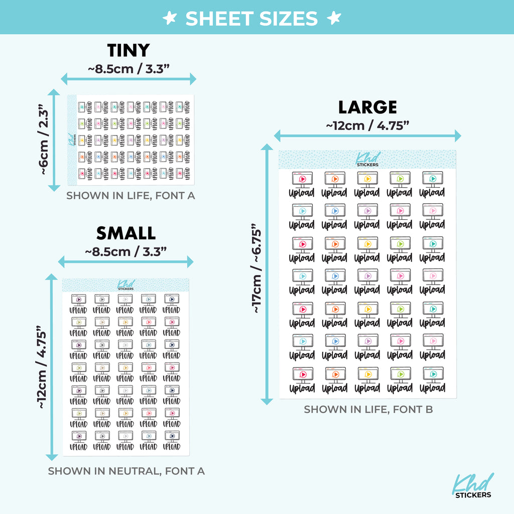 Upload Planner Stickers Small