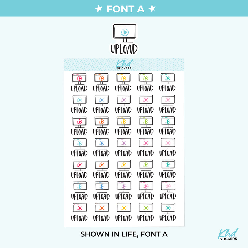 Upload Planner Stickers Small