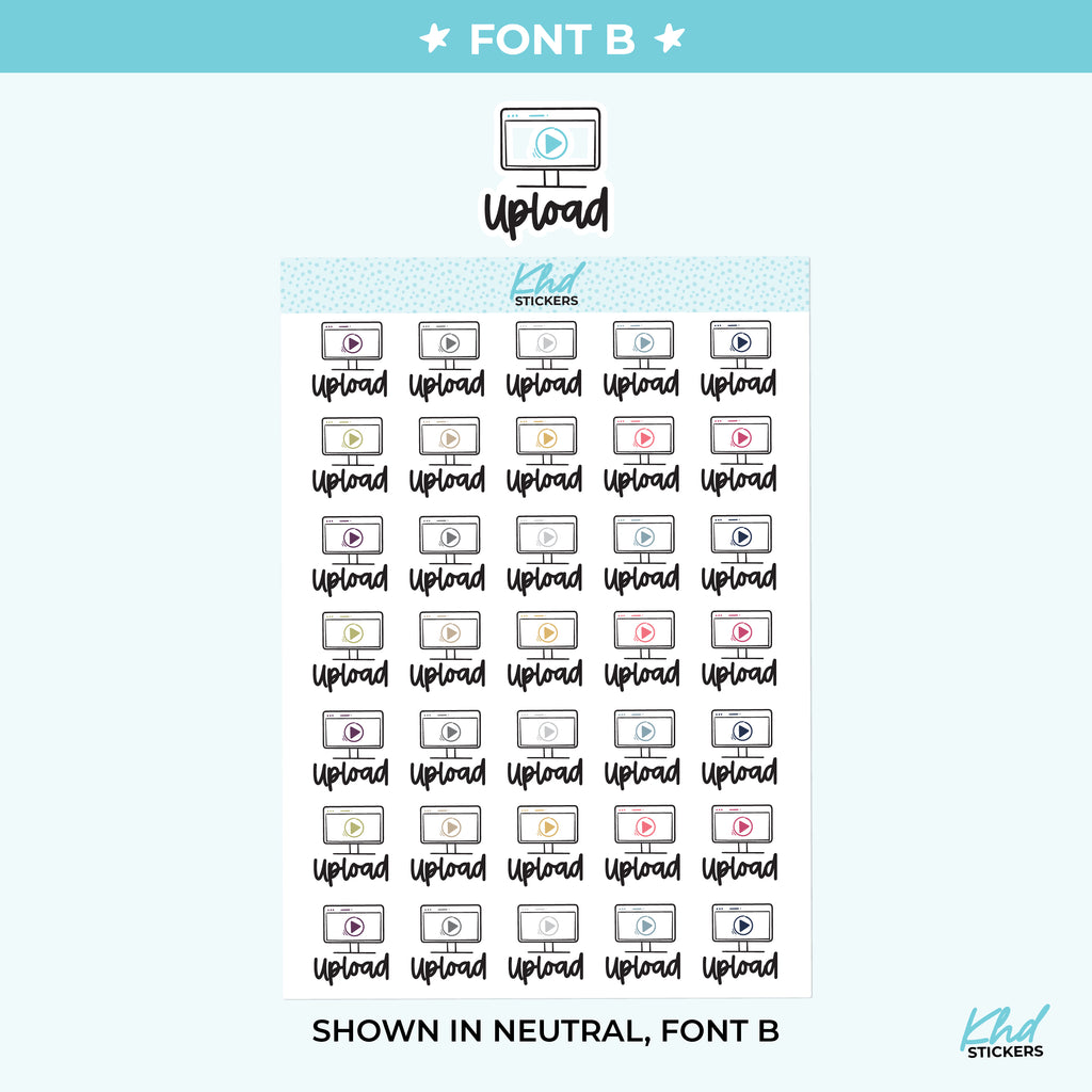 Upload Planner Stickers Small