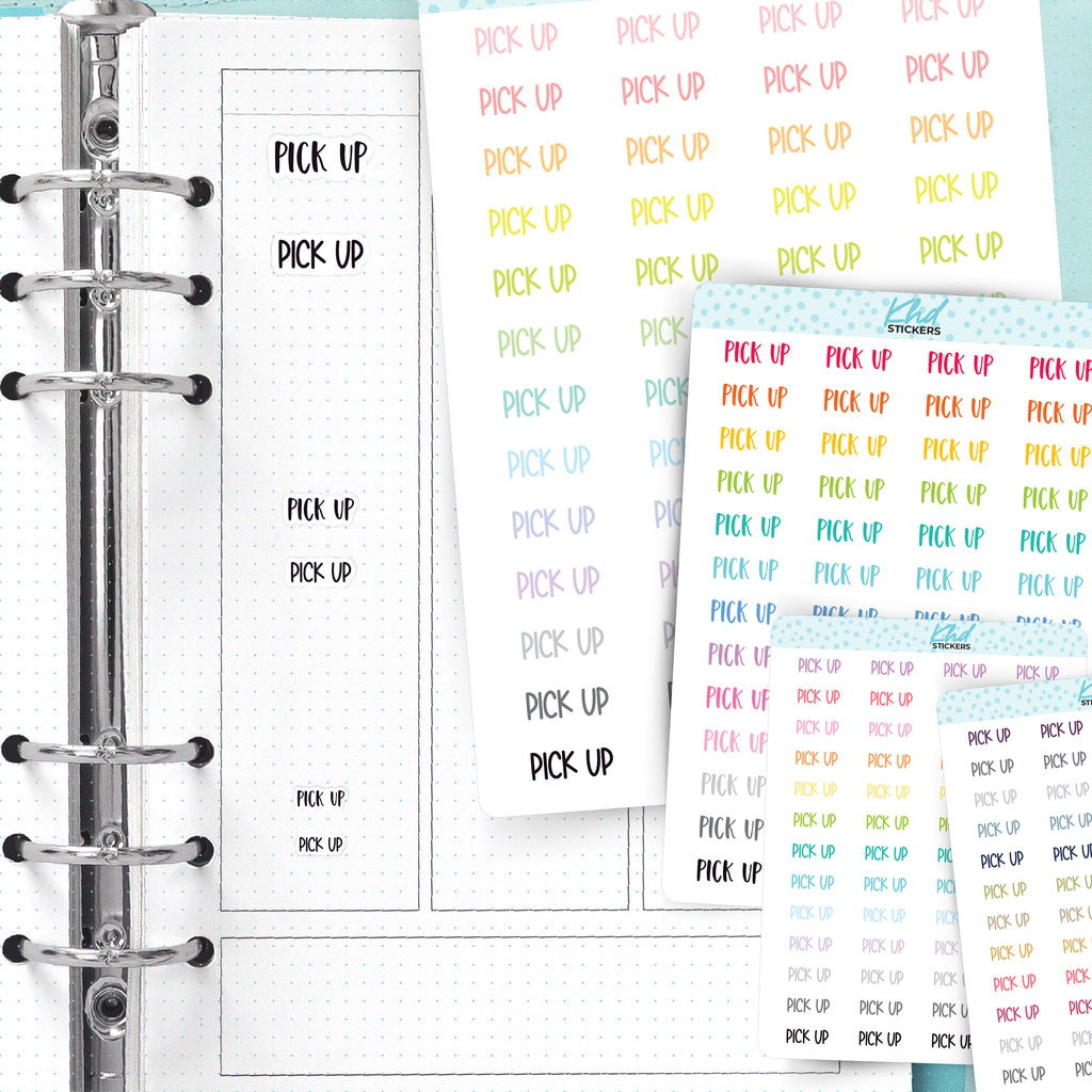 Pick Up Planner Stickers Small