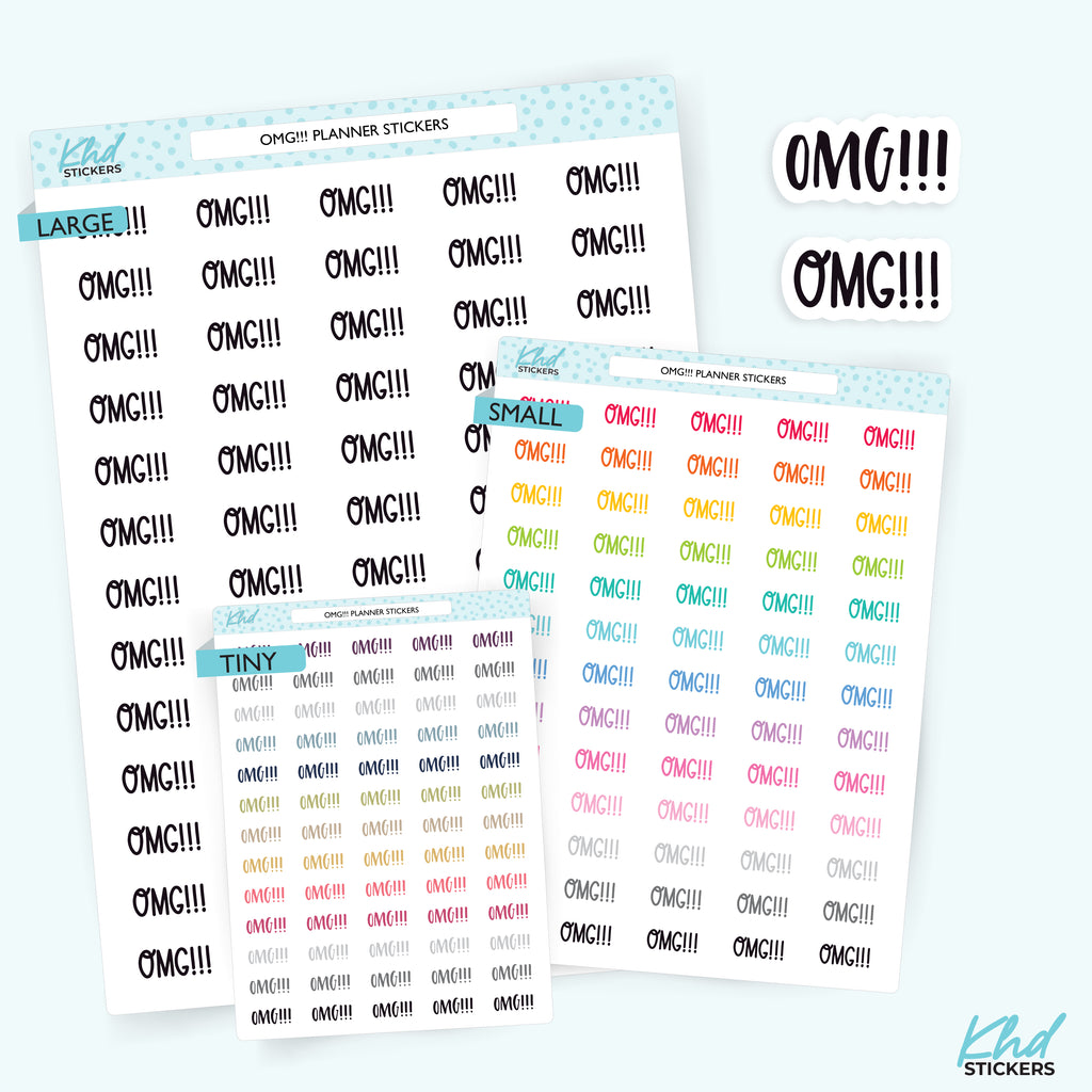 OMG Planner Stickers Small