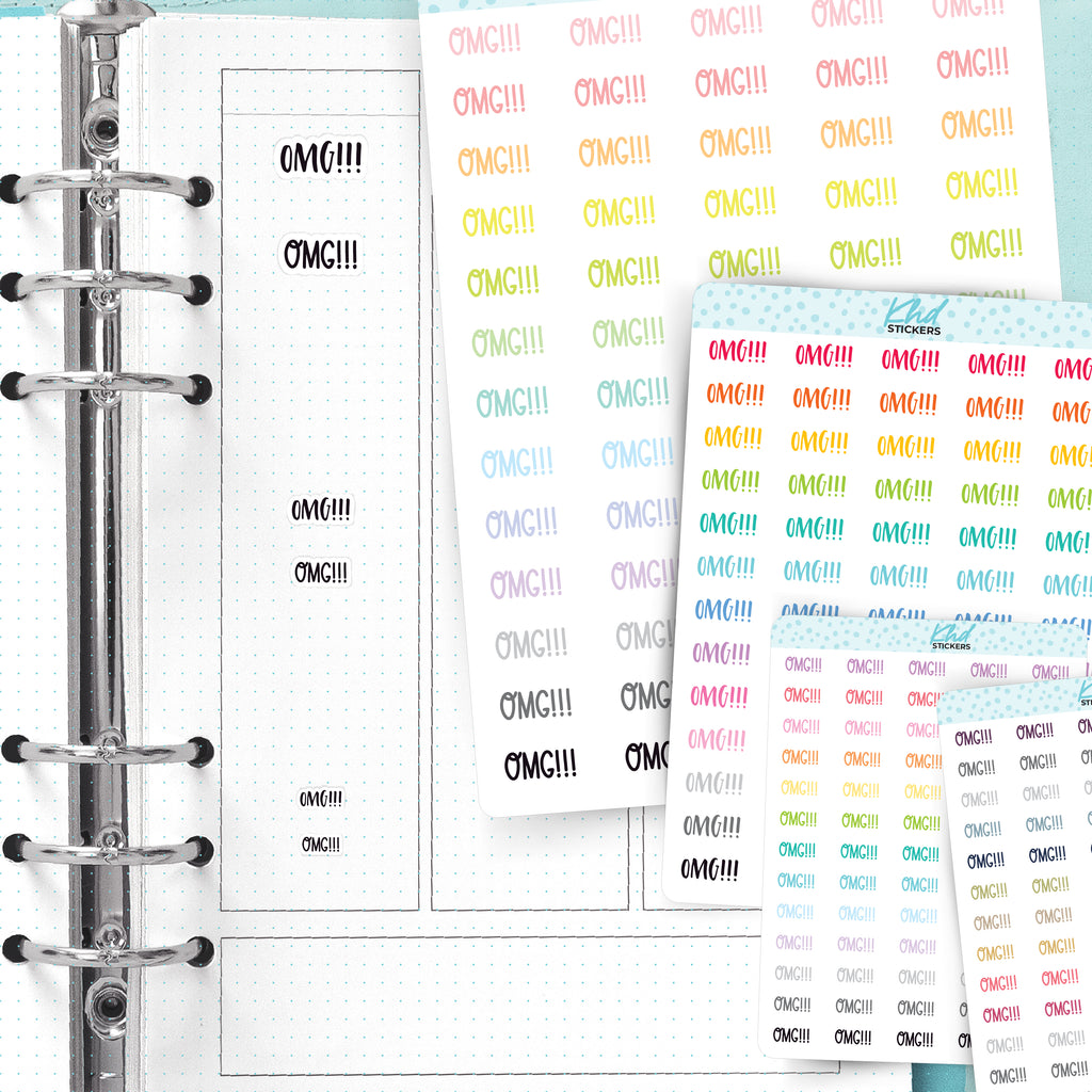 OMG Planner Stickers Small