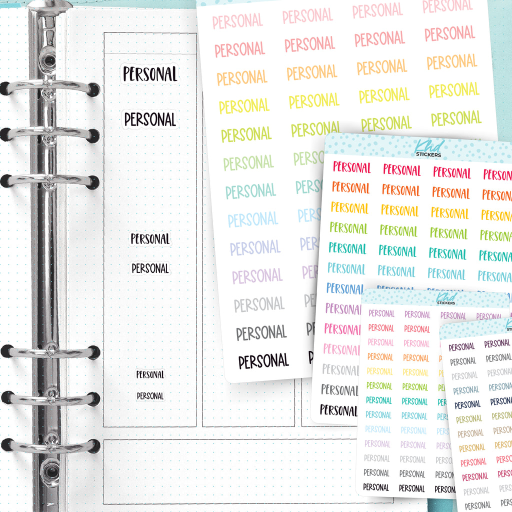 Personal Planner Stickers Small