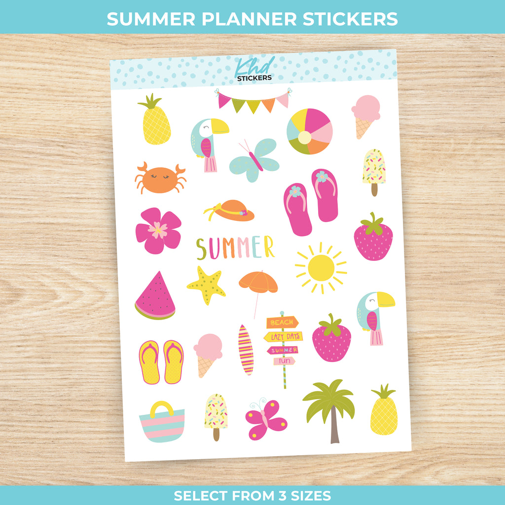 Summer Stickers Small