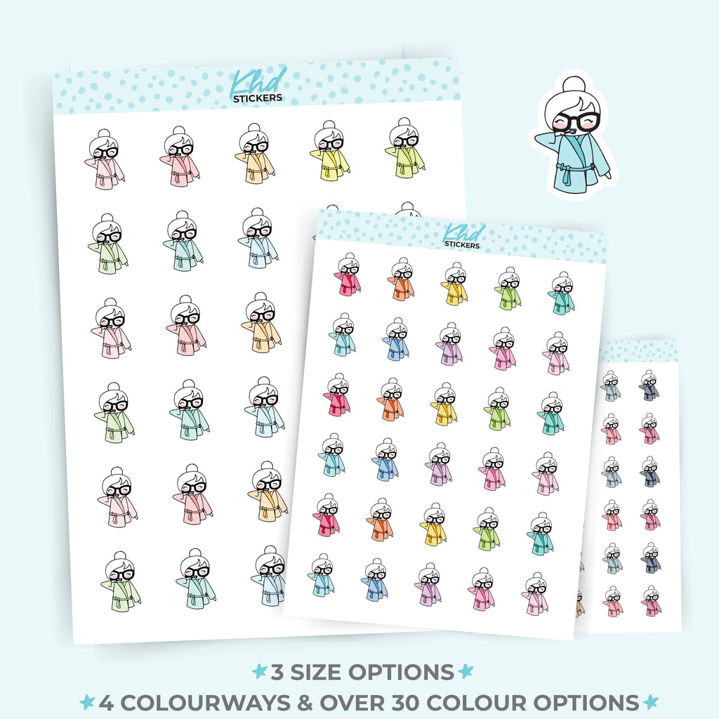 Planner Girl Leona Toothbrushing Stickers Large