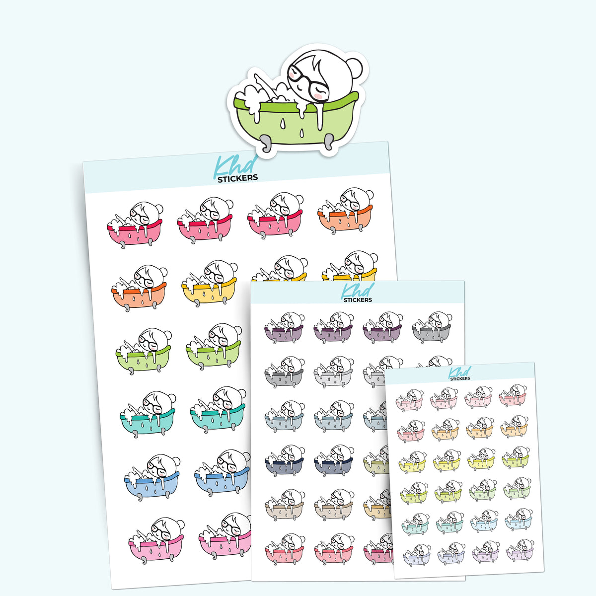 Planner Girl Leona Bathtime Stickers – KHDStickers
