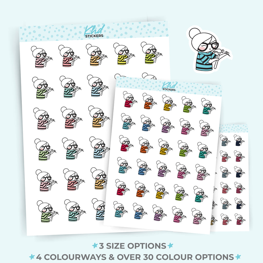 Planner Girl Leona Hammer and Nails Repair Planner Stickers Small