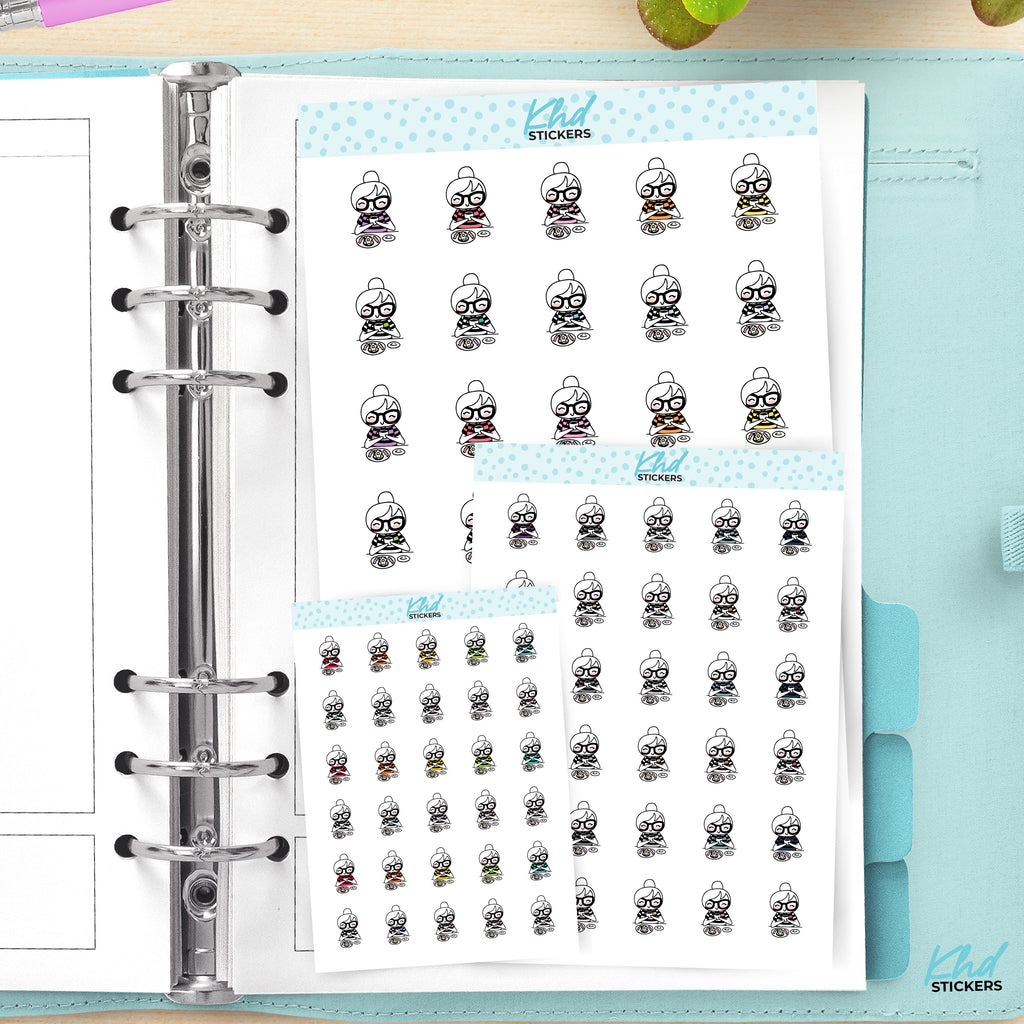 Planner Girl Leona Meal Time Planner Stickers Large