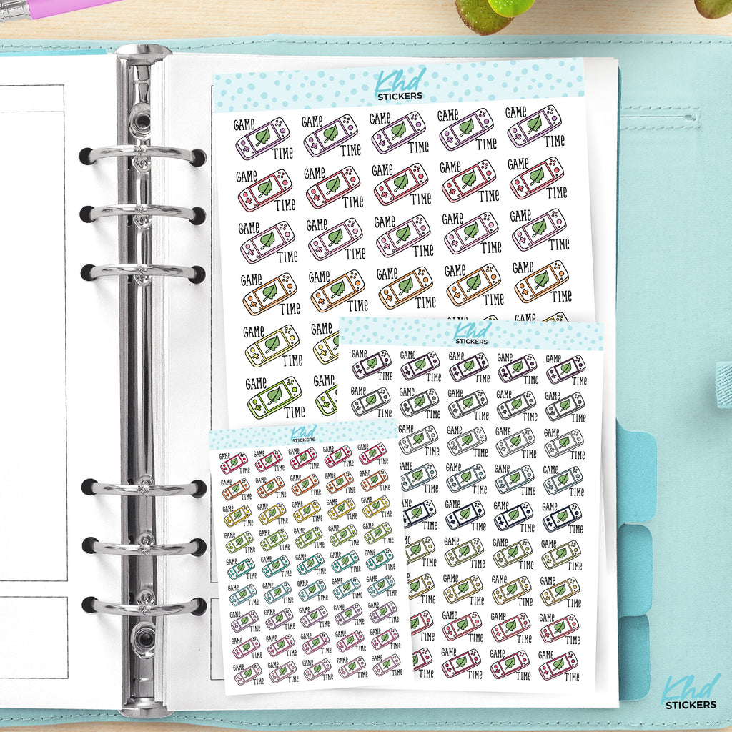 Game Time Planner Stickers Small