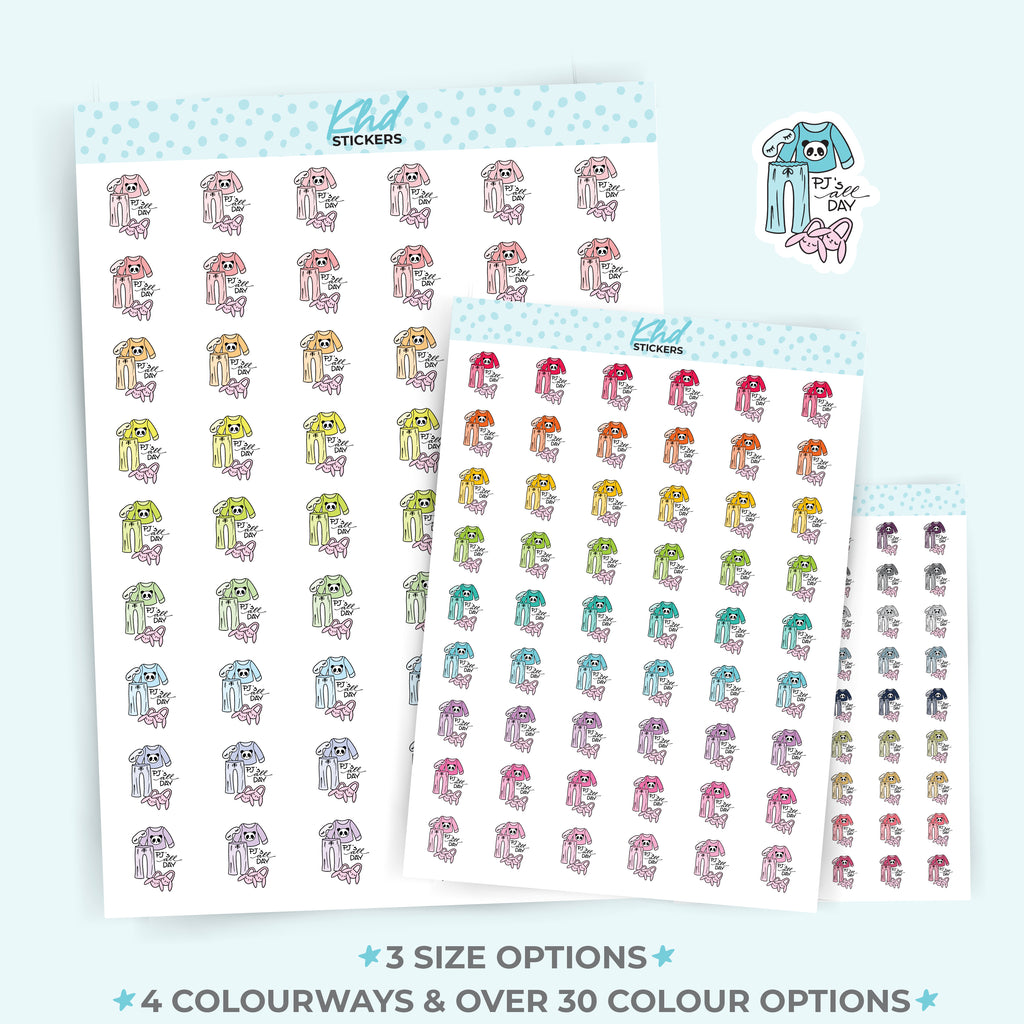 PJ Day Planner Stickers Small