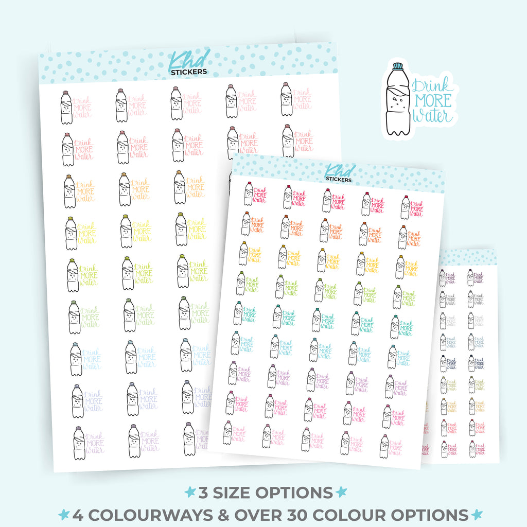 Drink More Water Planner Stickers Small