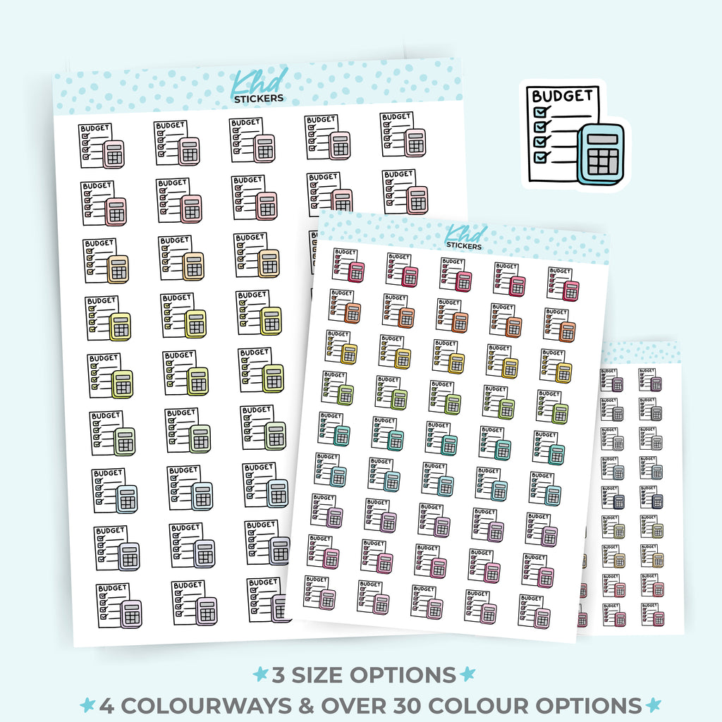 Budget Planner Stickers Small