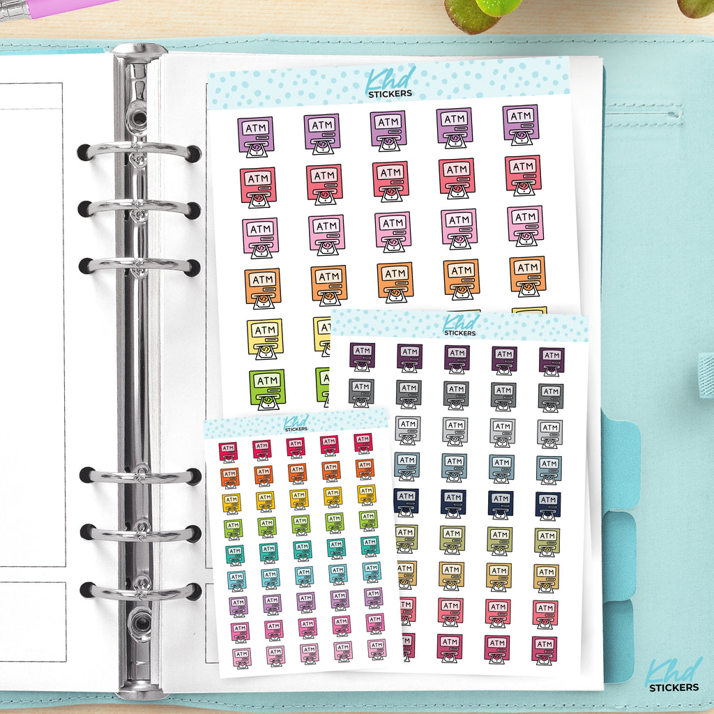 ATM Planner Stickers Large