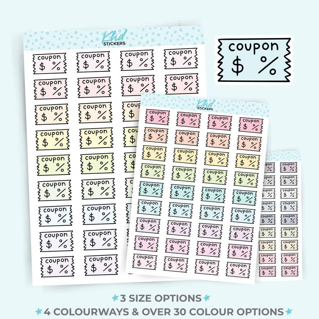 Coupon Stickers Large