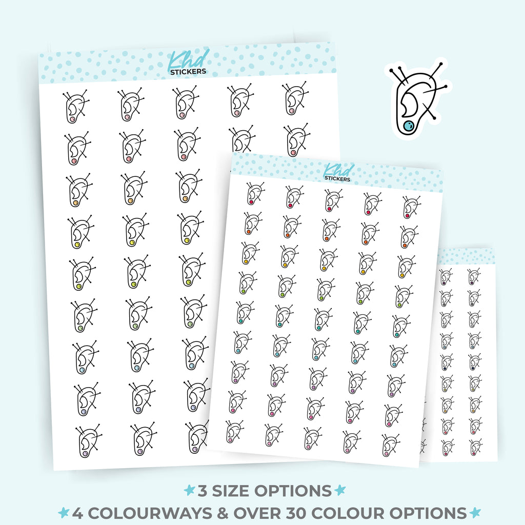 Ear Acupuncture Planner Stickers Small