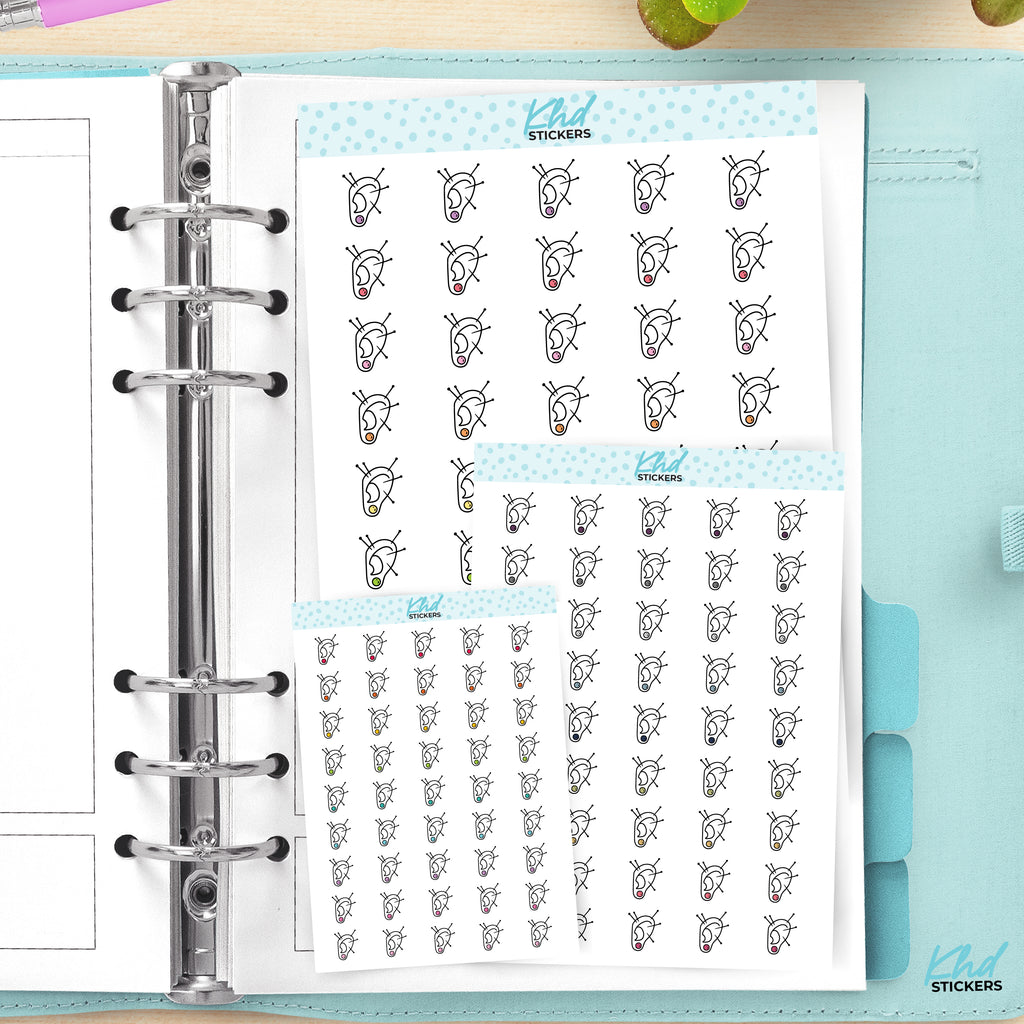 Ear Acupuncture Planner Stickers Small