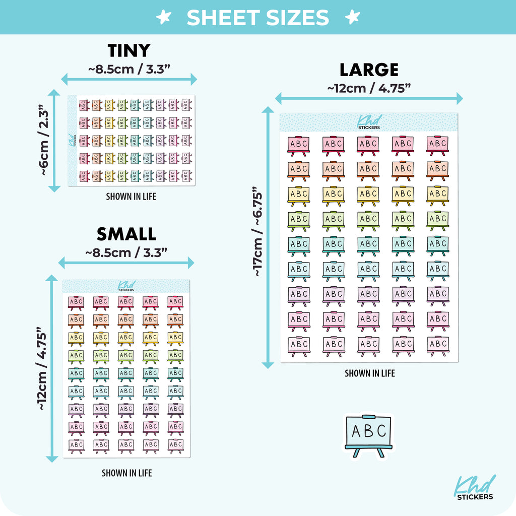 Preschool / Kindy icon Planner Stickers Small