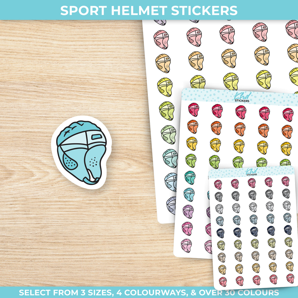 Sport Helmet Planner Stickers Small