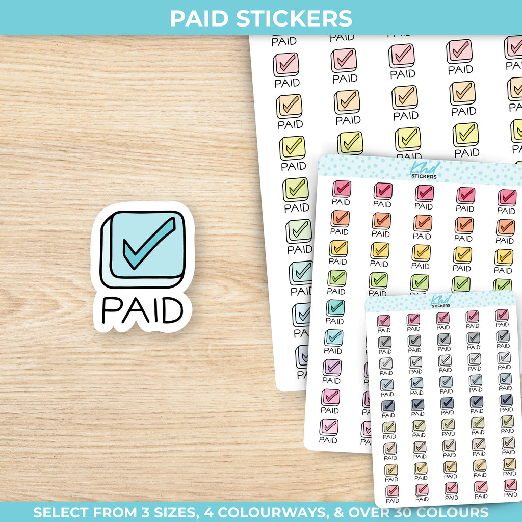 Paid Planner Stickers Small