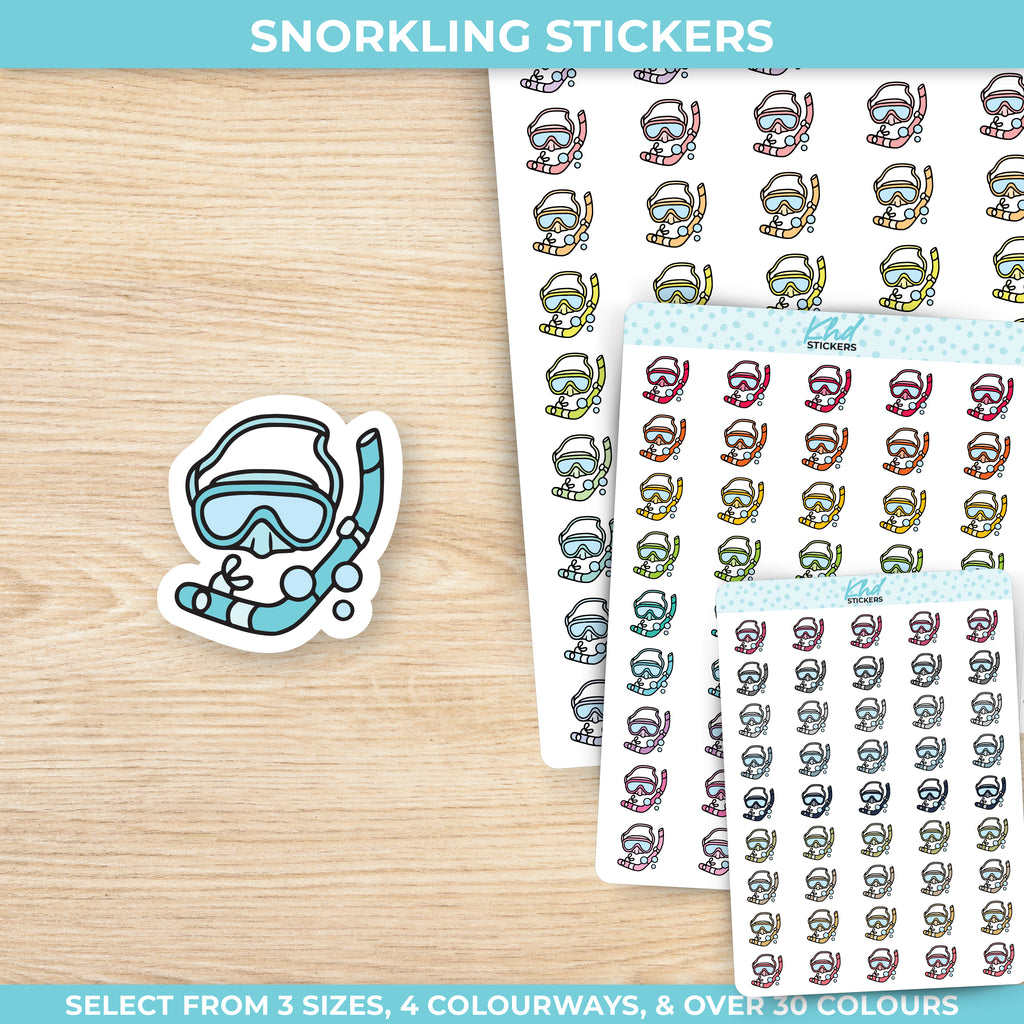 Snorkling Planner Stickers Small