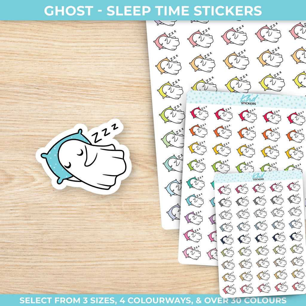 Ghost Sleep and Nap Time Planner Stickers Small