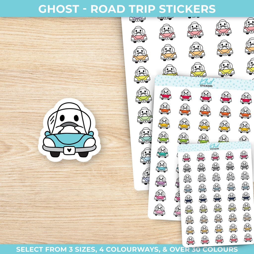 Ghost Road Trip / Driving Planner Stickers Small