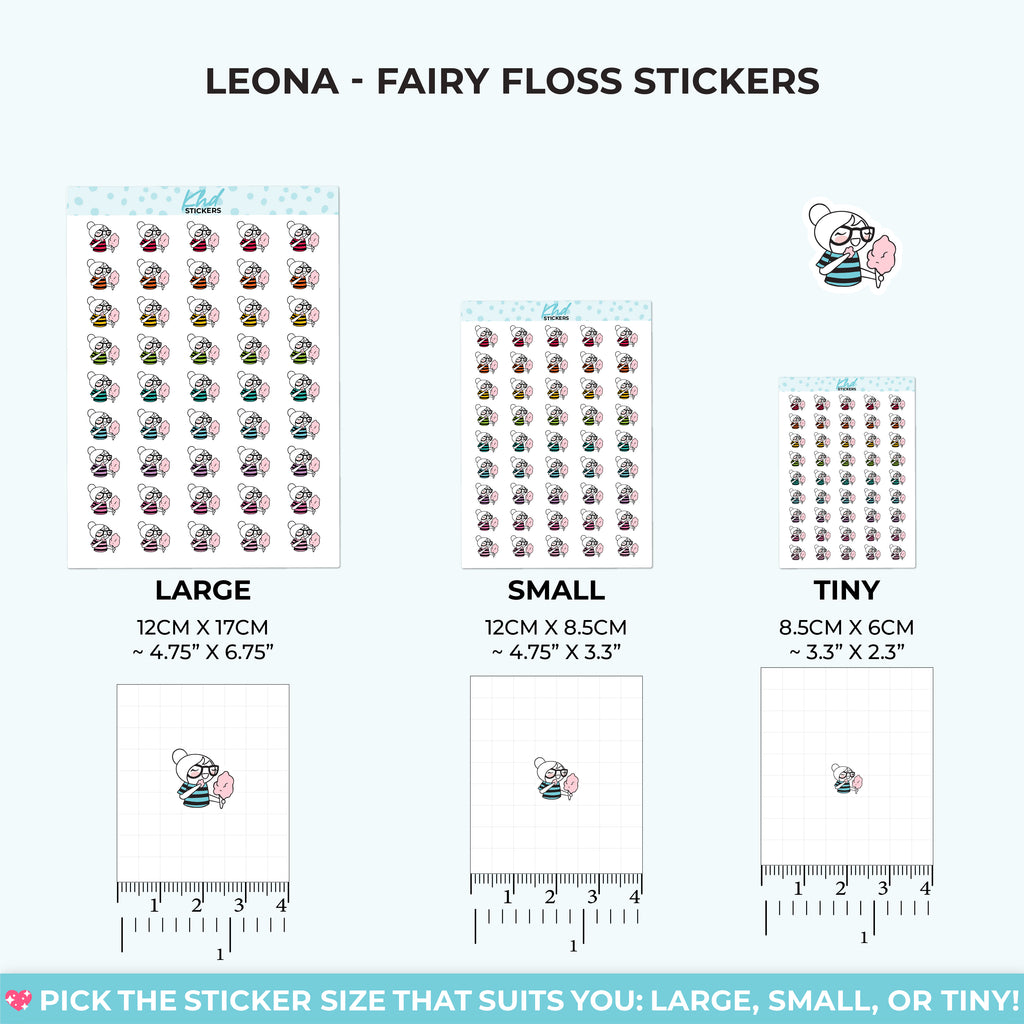 Planner Girl Leona with Fairy Floss / Cotton Candy Small