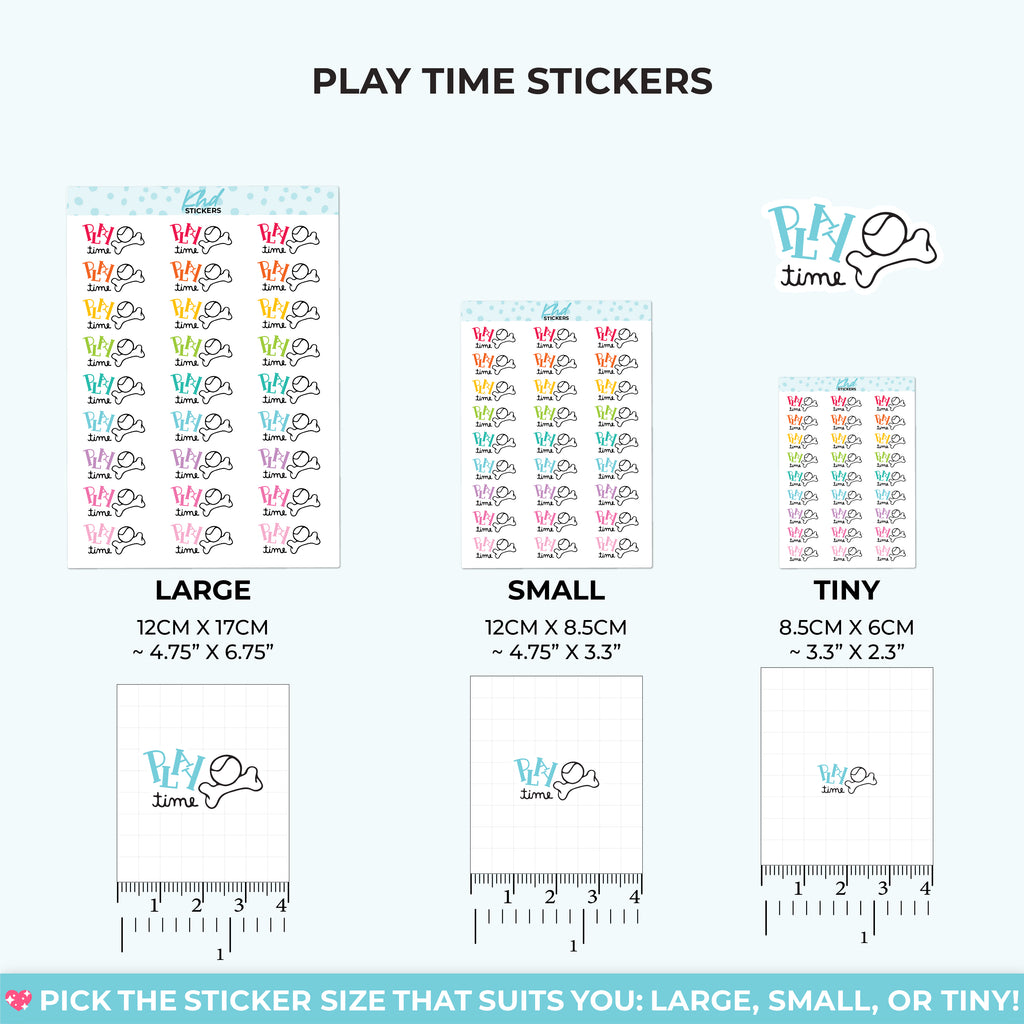Play Time Planner Stickers Small