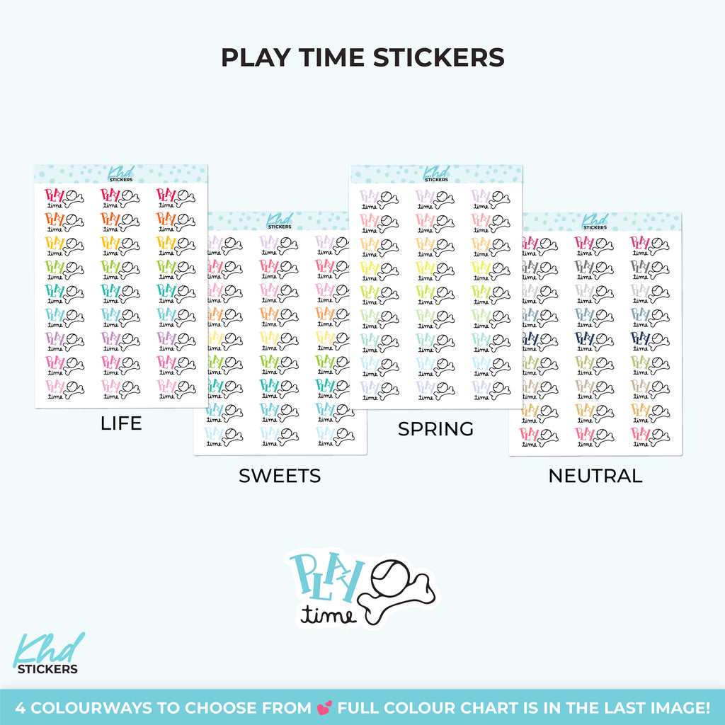Play Time Planner Stickers Small