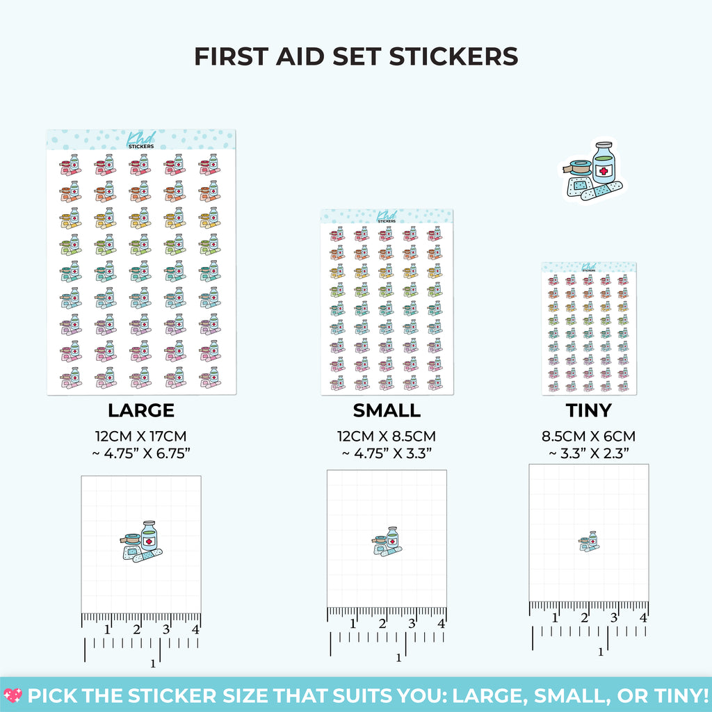 First Aid Stickers Small
