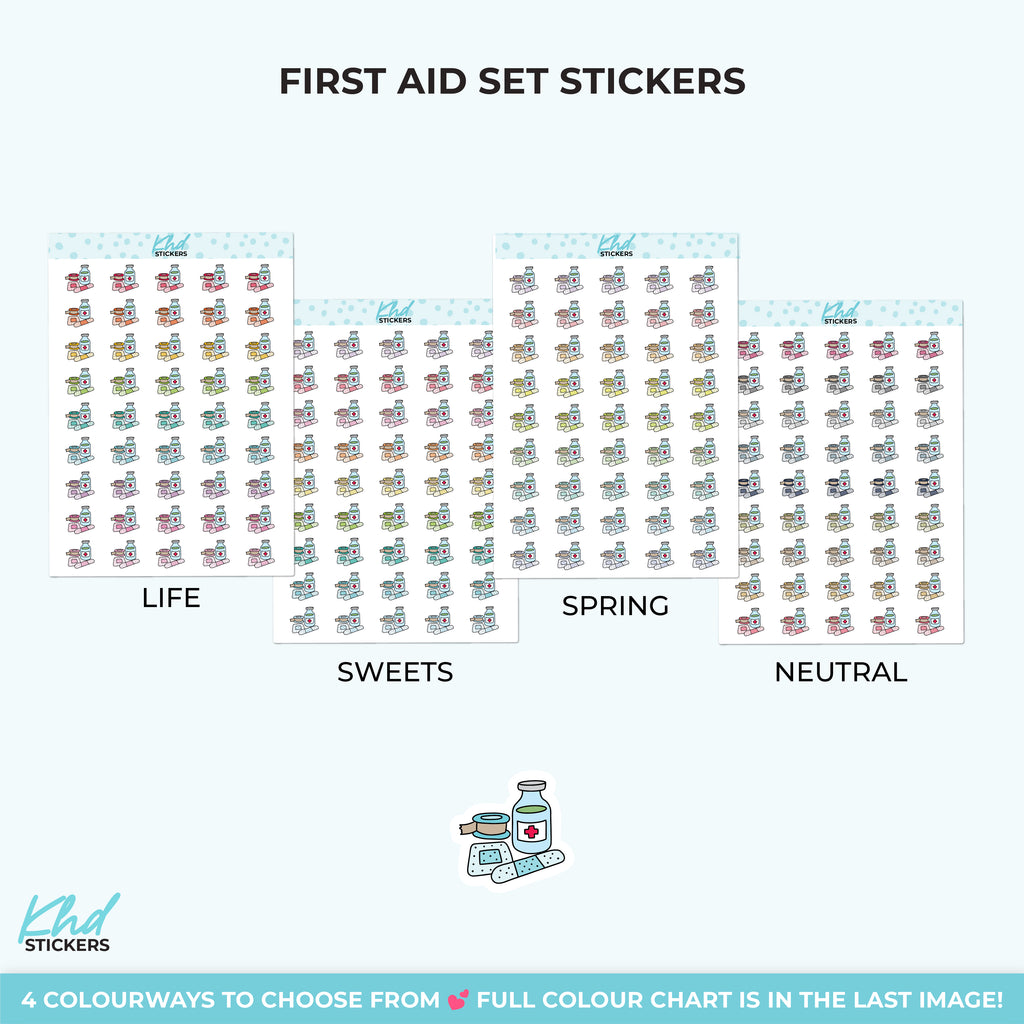 First Aid Stickers Small