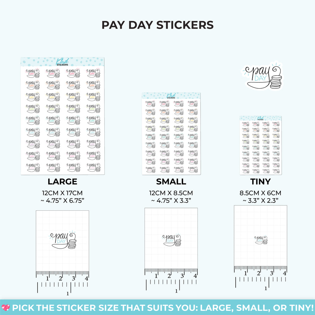 Pay Day Stickers Small