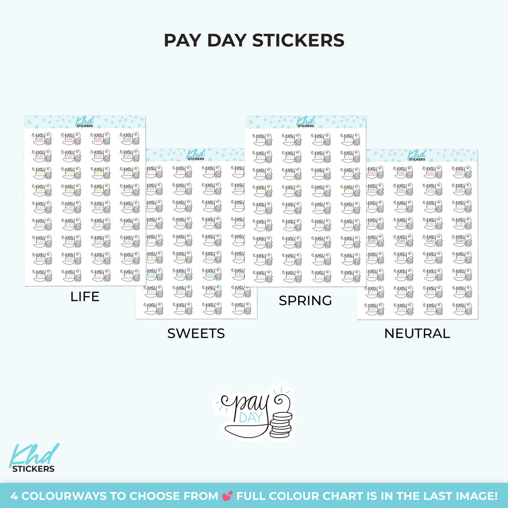 Pay Day Stickers Small